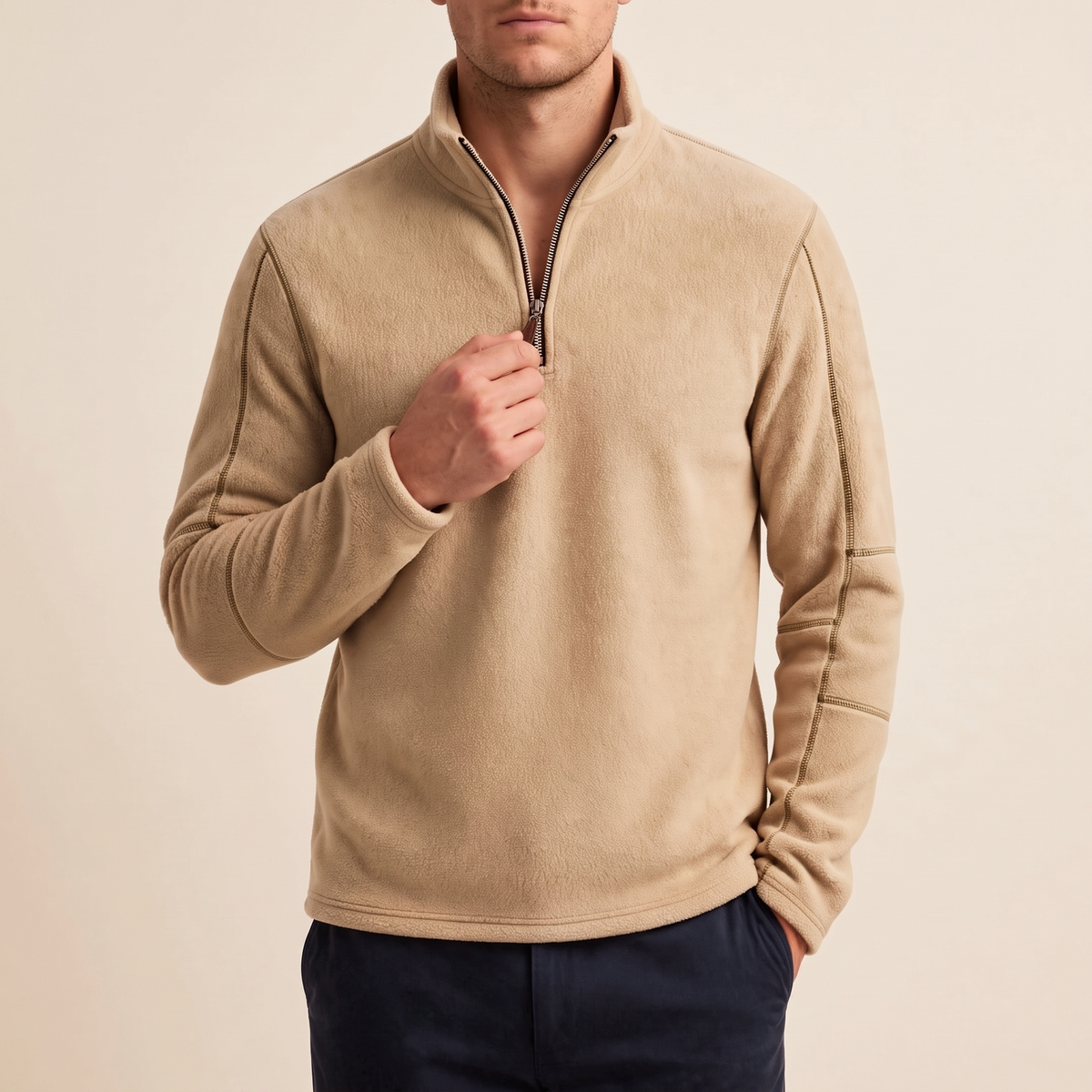 Hollingworth | Warm Quarter Zip – Bequeme, vielseitige Schicht für Männer