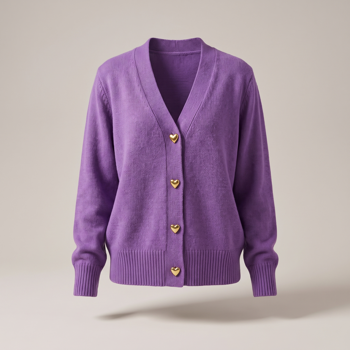 Maisie | Cardigan mit Herzknöpfen für Frauen