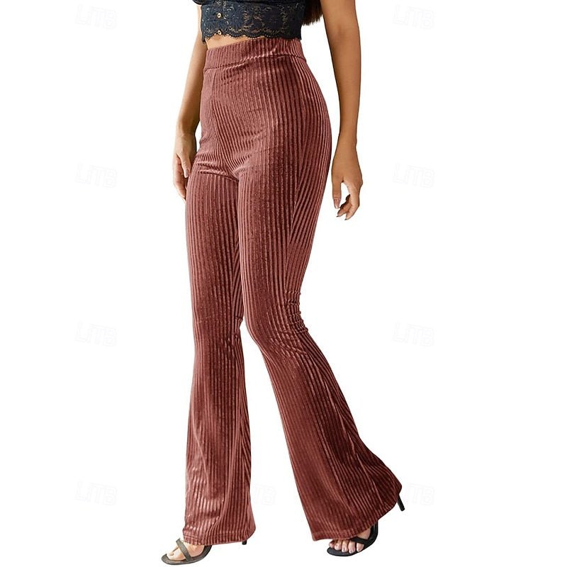 Soleil | High-Waist Flared Pants – Effortlessly Chic Style for Women