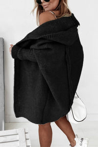 Aurora | Kuschelige Und Moderne Oversize Strickjacke Mit Kapuze