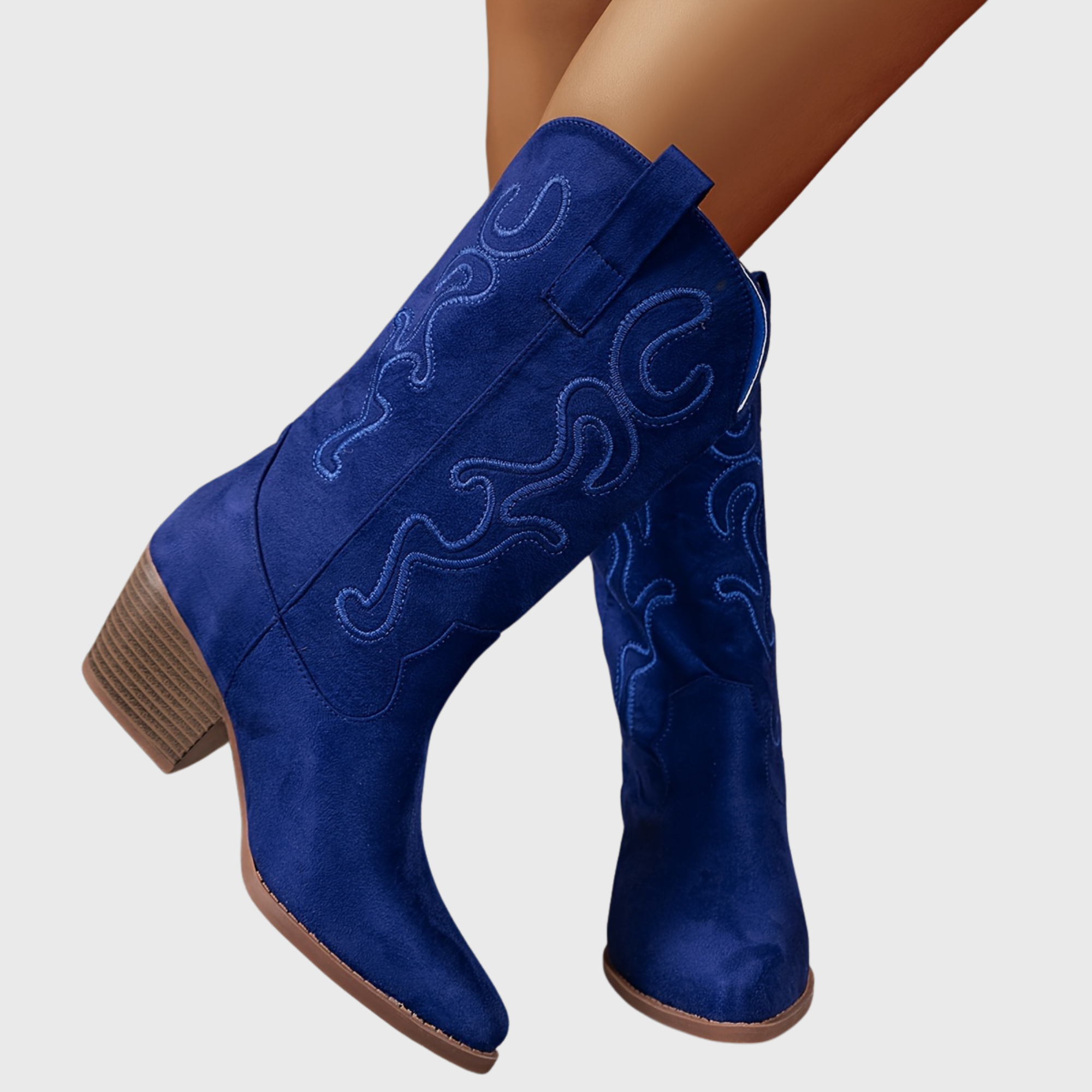Marielle | Farbenfrohe und stilvolle weitem Schaft Cowboystiefel