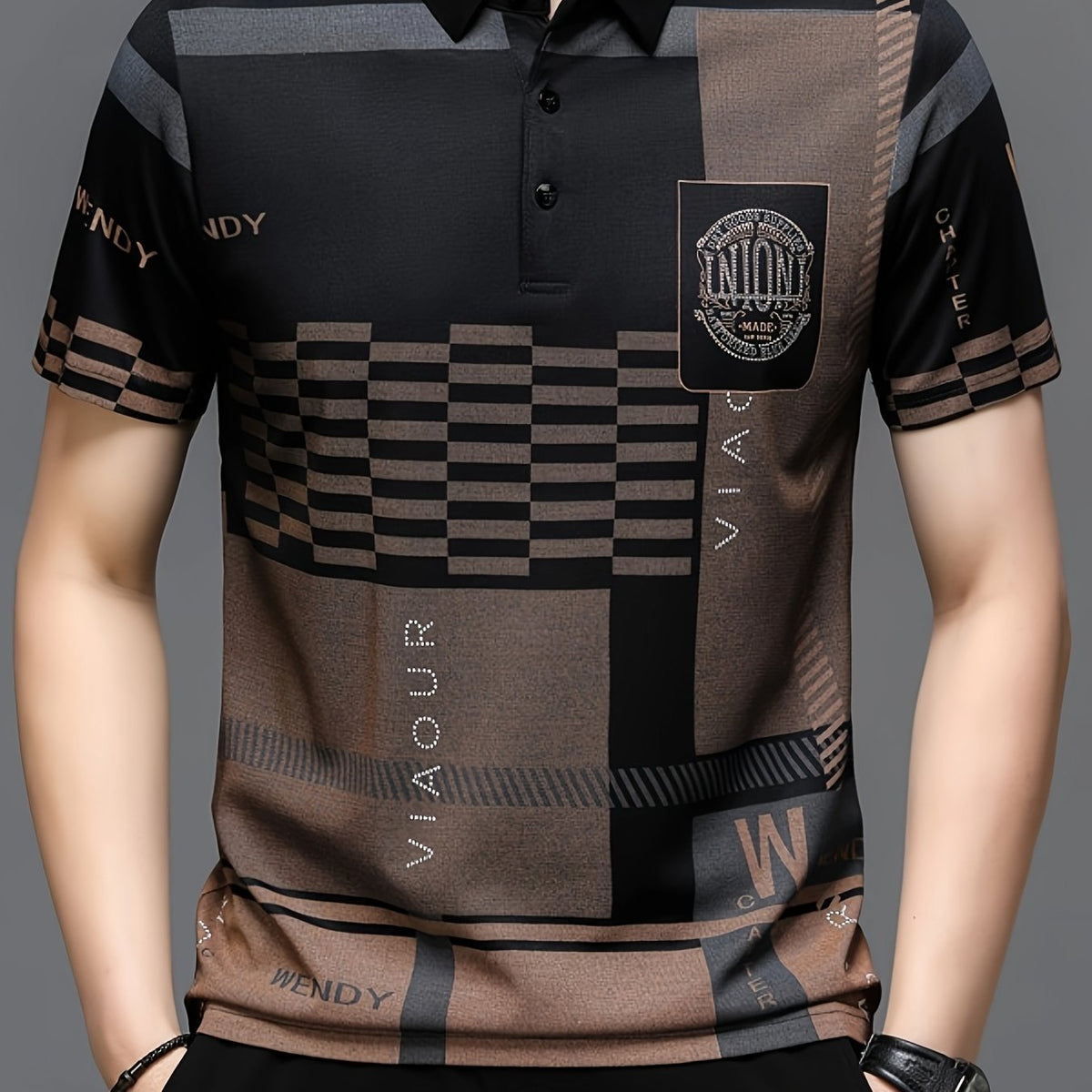 Nicolas | Polo Shirt – Elegantes Colorblock Design für Männer