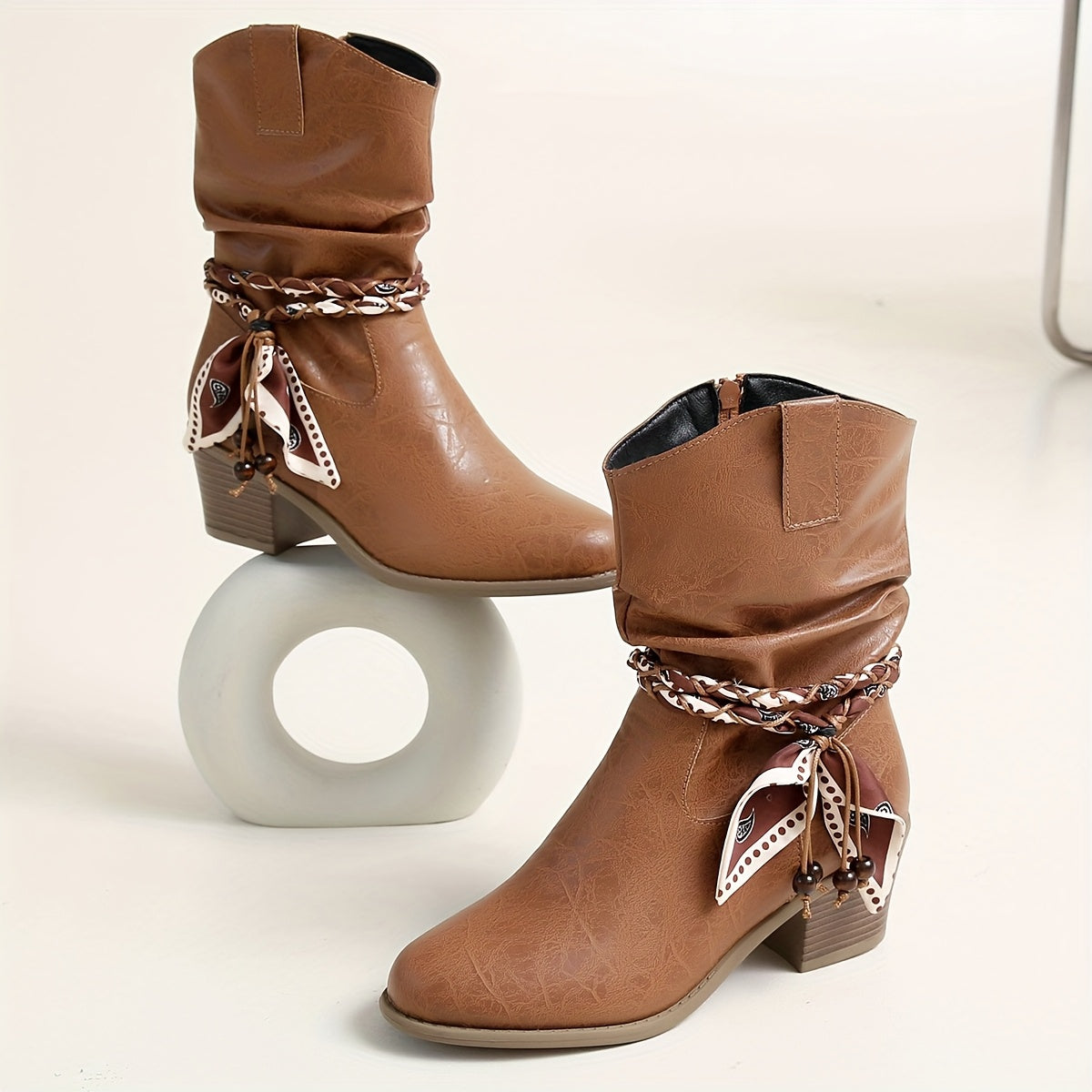 Camille | Lässige und stilvolle Slouch Stiefeletten