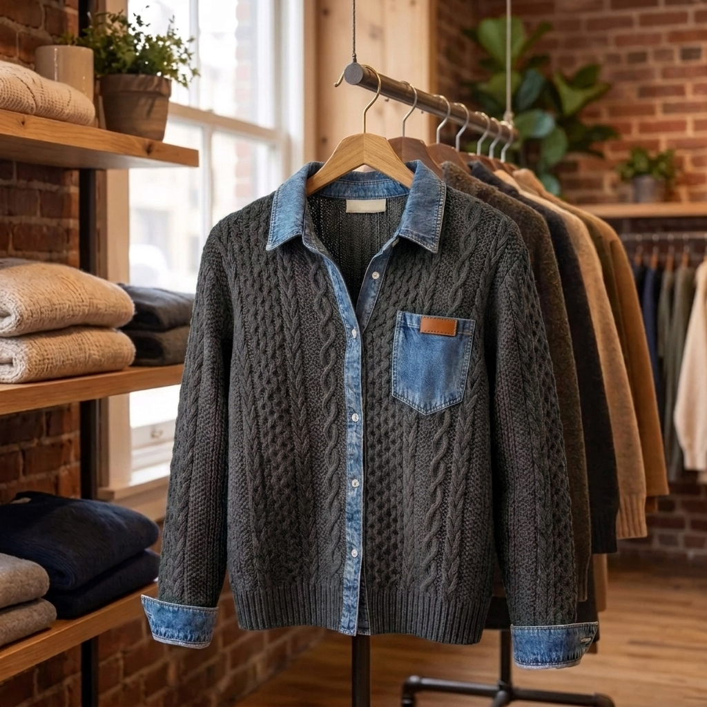 Sorrell | Patchwork Cardigan – Modern Stil für Frauen