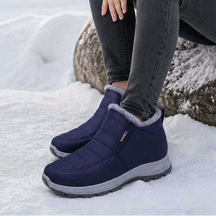 Frostella | Fur-Lined Ankle Boots – Cozy Winter Style for Women