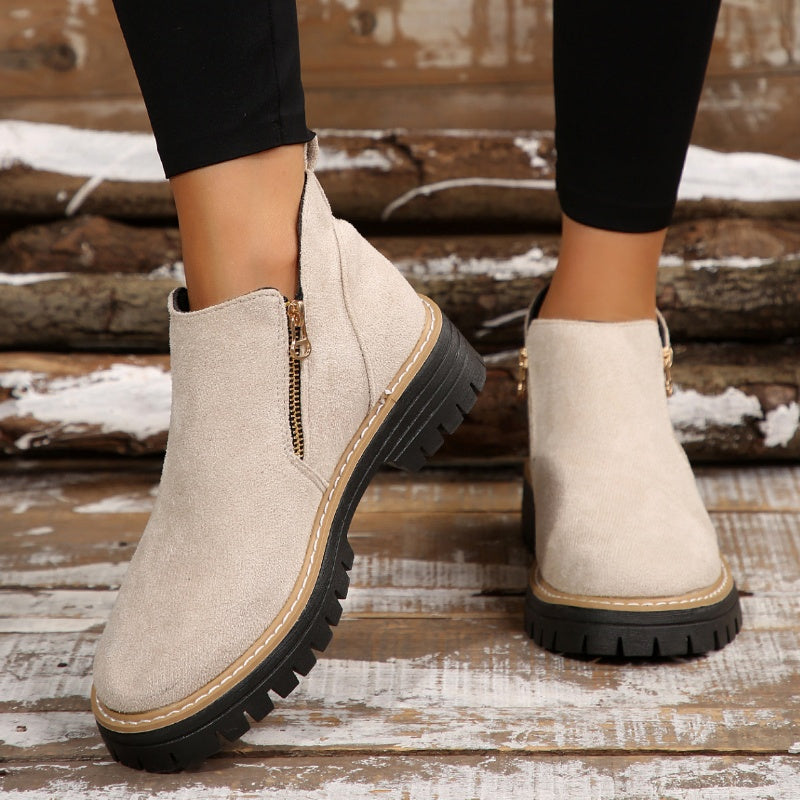 Amelia | Moderne und bequeme Plateau Stiefeletten