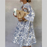 Emma | Bequemes und charmantes Blumen Tunika Kleid