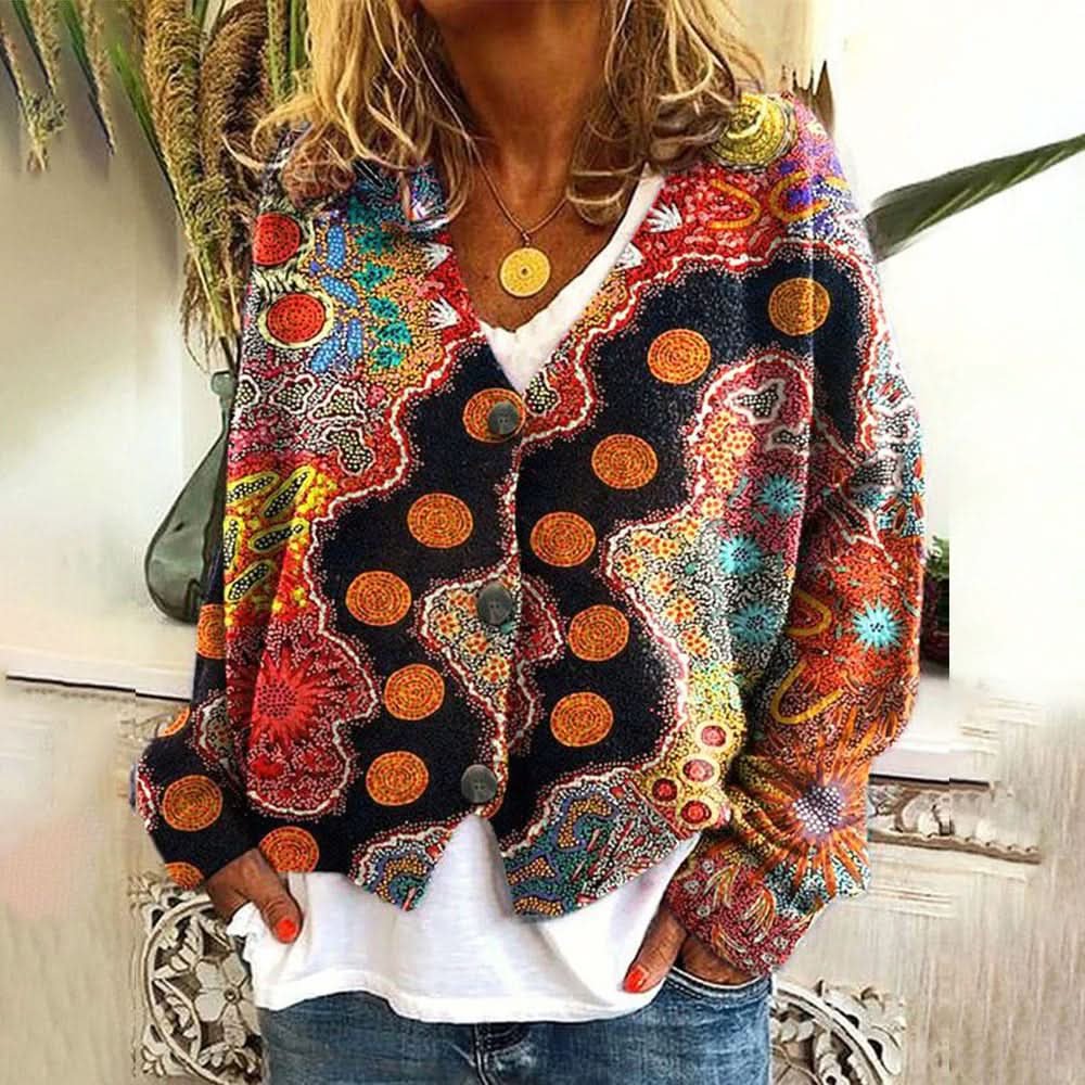 Solene | Bohemian Cardigan – Bunt und Bequem für Frauen