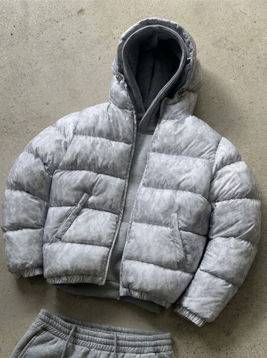 Pinnacle | Men's Hooded Puffer Jacket for Style and Warmth