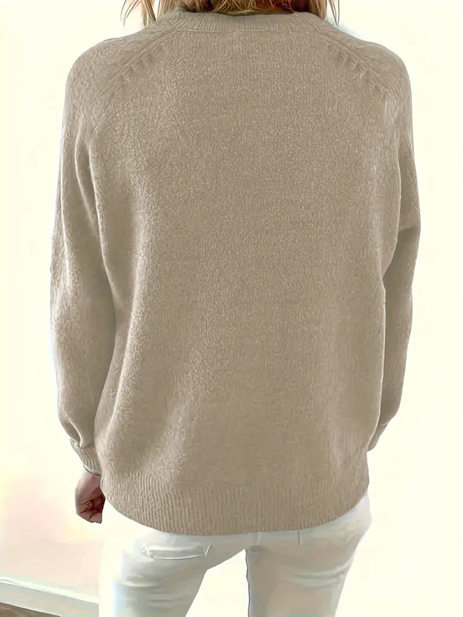 Kerstin | Komfortabler V-Ausschnitt Damen Strickpullover