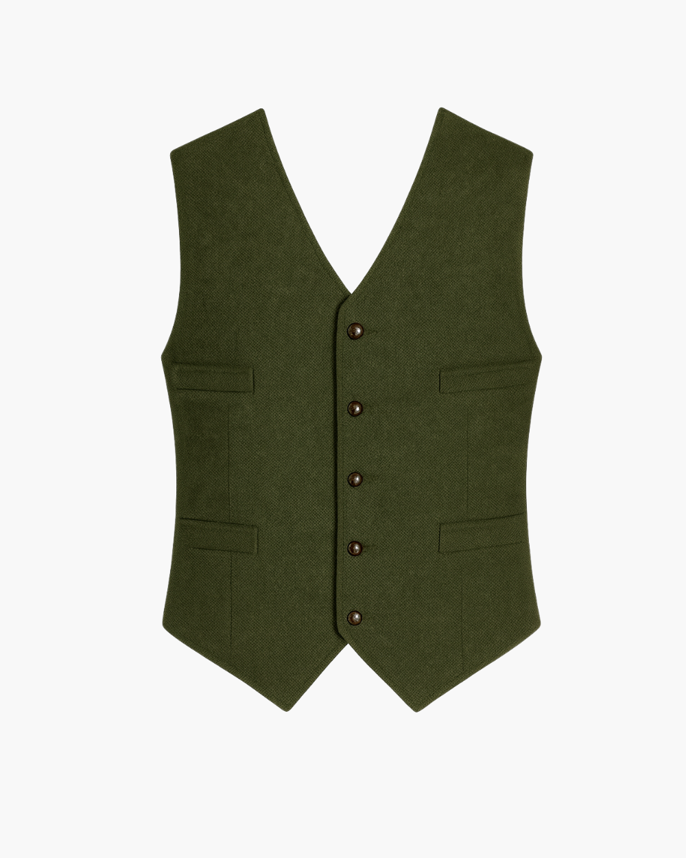 Schlanke Anzugsweste mit Knopfleiste