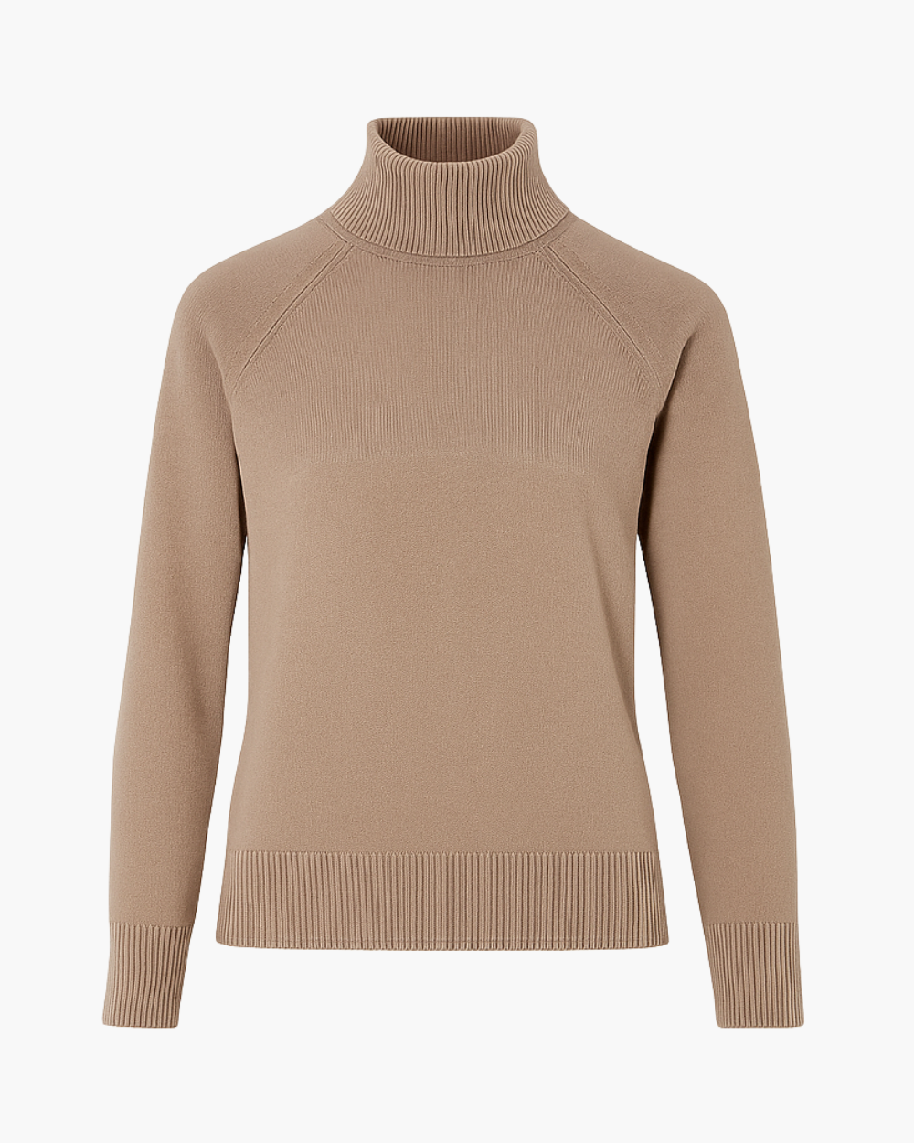 Feinstrick Rollkragenpullover mit Raglanärmeln