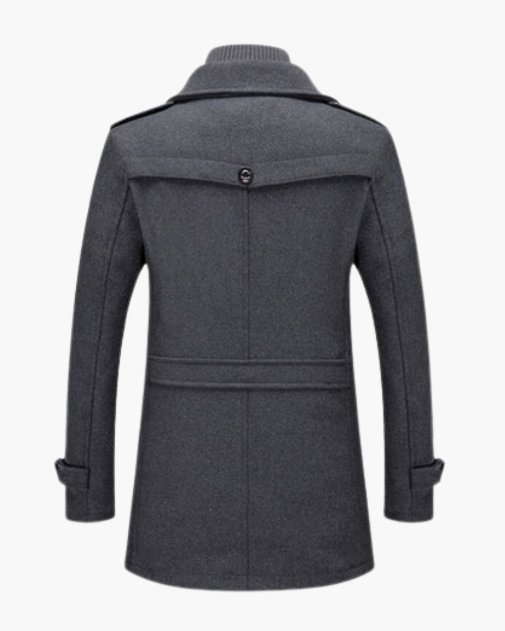 Warmer Kurzmantel mit doppelter Frontpartie