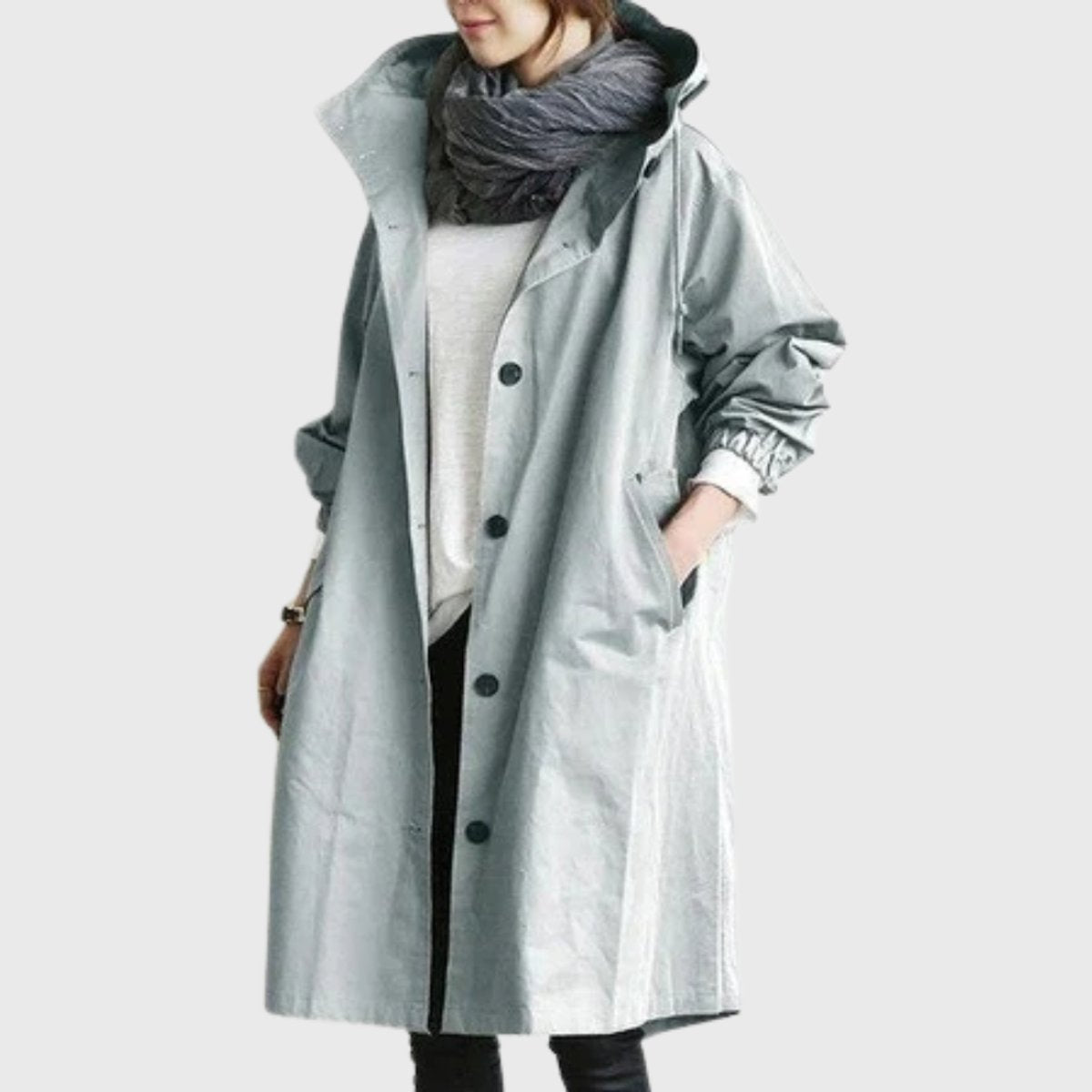 Christin | Wasserabweisender und eleganter Kapuzen Trenchcoat