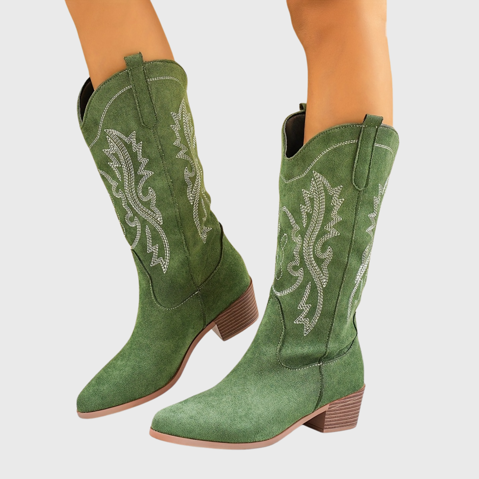 Sarah | Stilvolle und elegante breite Waden Cowboystiefel