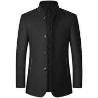 Felix | Warmer und eleganter Herren Trenchcoat mit Stehkragen