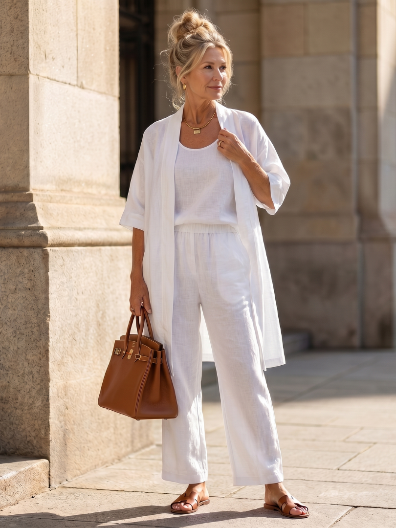 Yael | Three Piece Relaxed Pant Set – Leichter Komfort für Damen