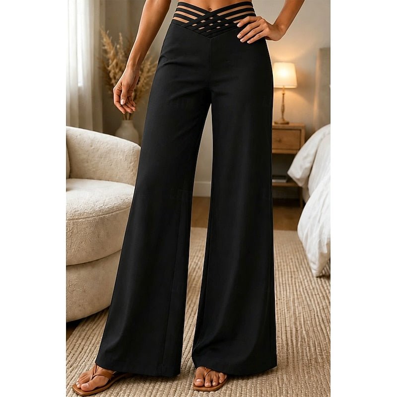 Priscilla | High-Waist Wide-Leg Trousers for Effortless Style