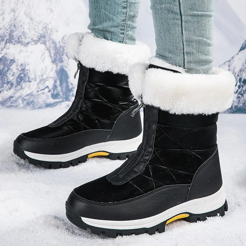 Snowlina | Mid-Calf Snow Boots mit Plüschfutter