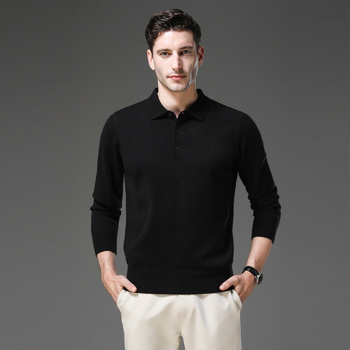 Sebastian | Knitted Sweater – Luxurious Cashmere Style for Men