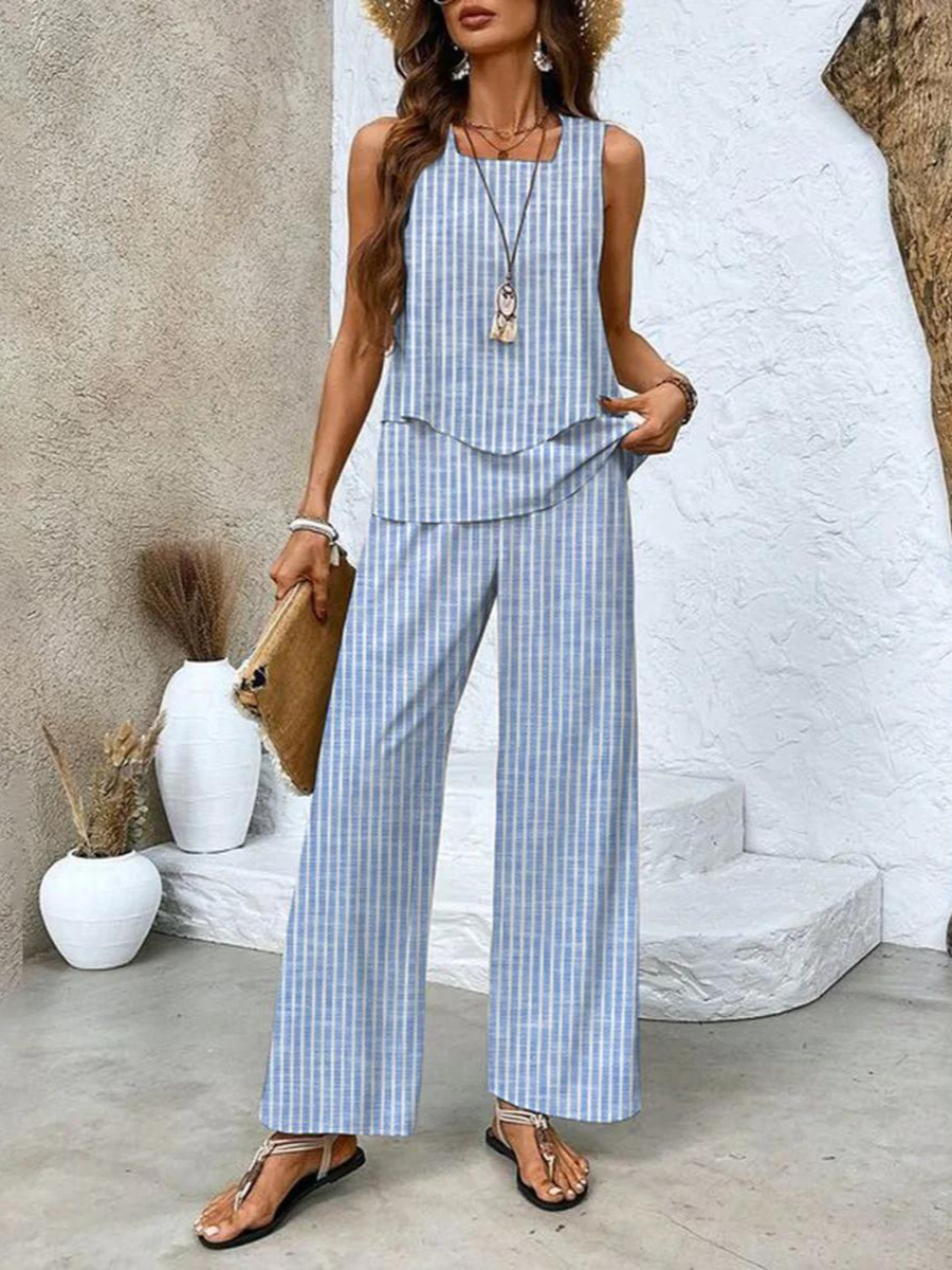 Emilia | Luftiges und elegantes Damen Sommer Zweiteiler Set