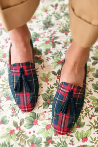 Valentina | Elegante and modische Damen Loafer mit Tartan-Muster