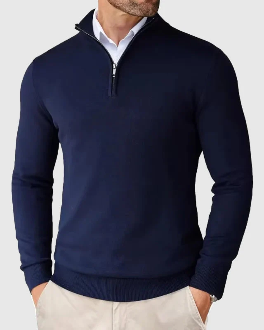 Romeo | Zip Sweater – Eleganter, bequemer Stil für Männer