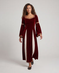 Freya | Elegantes und Samtiges Damen Halloween Vintage Kleid