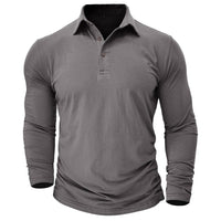 Benjamin | Leichtes und atmungsaktives Langarm Poloshirt mit Stretch