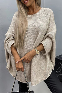 Laura | Eleganter und bequemer Damen Strickpullover mit Zopfstrickmuster