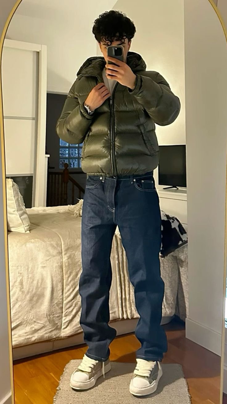 Apex | Puffer Jacket – Quilted Style with Warm Sherpa Lining for Men