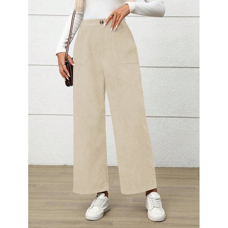 Simone | Wide-Leg Pants – High-Waist Style for Everyday Comfort