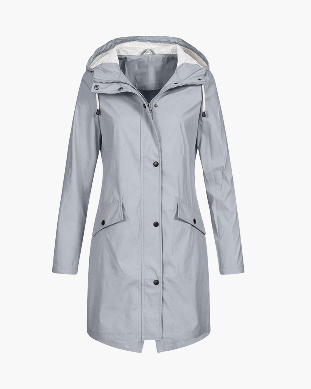 Langer Regenmantel Parka mit wasserabweisender Beschichtung