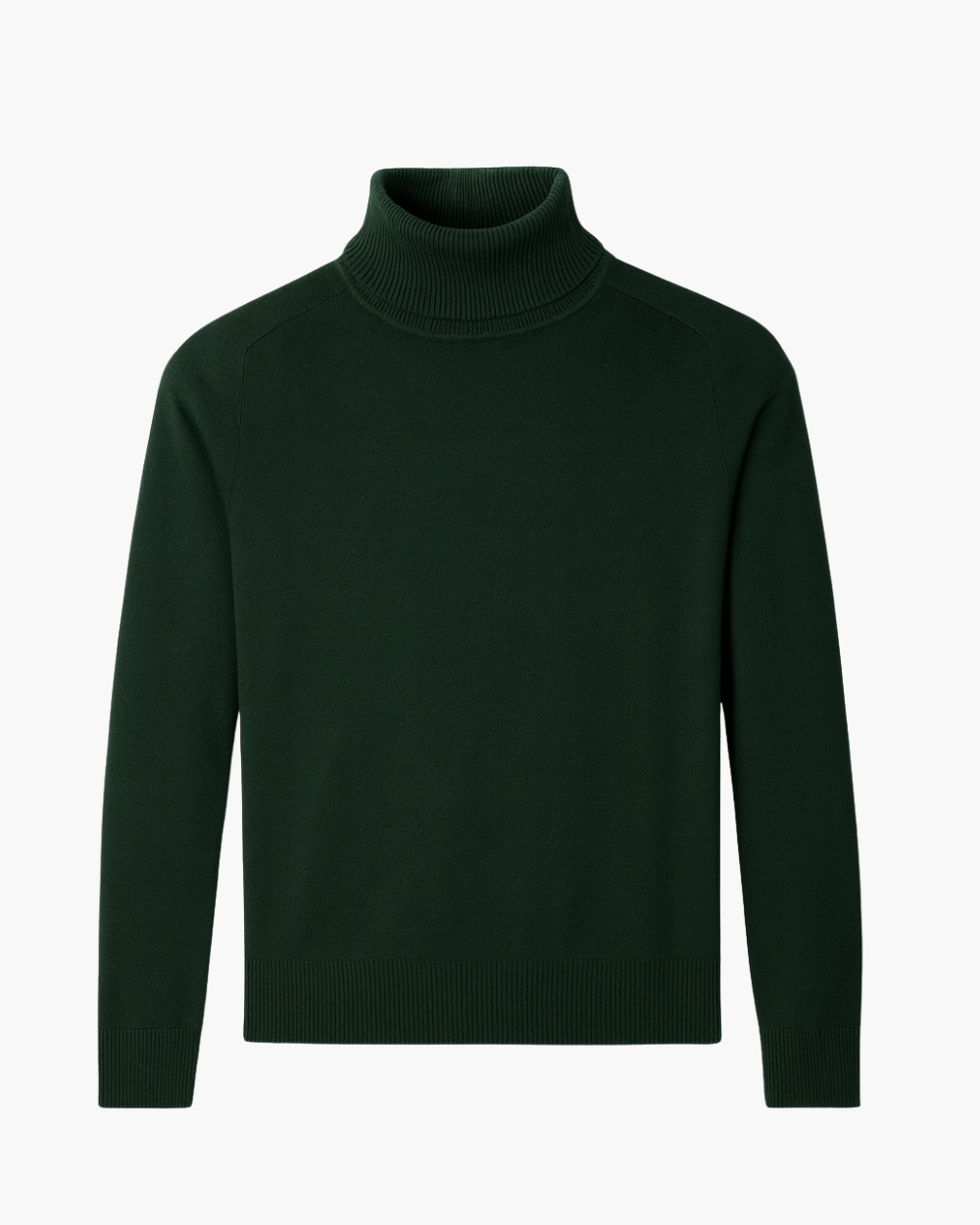 Feinstrick Rollkragenpullover mit Rippkragen