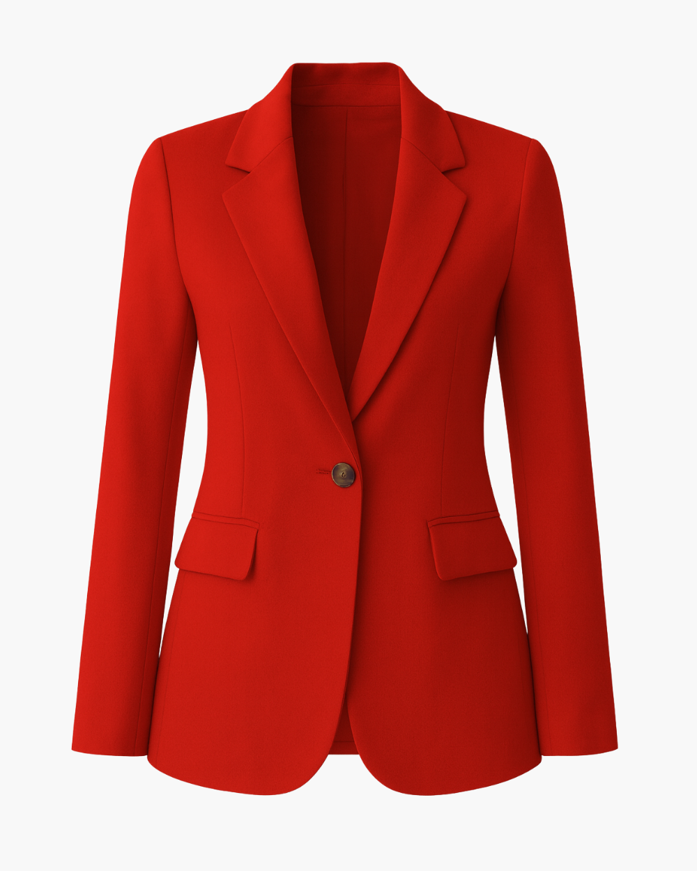 Taillierter Blazer mit Ein-Knopf-Verschluss