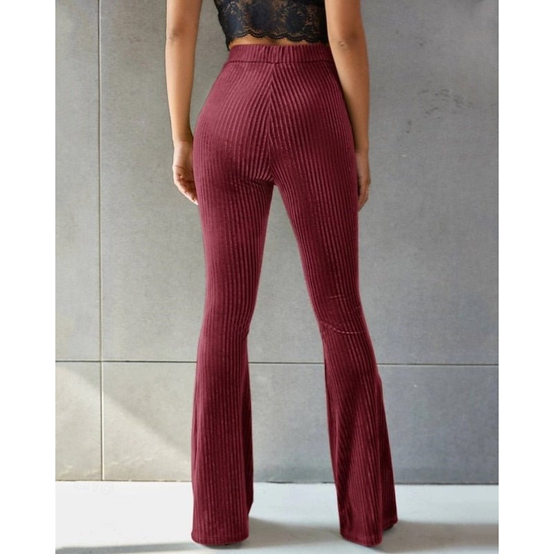Soleil | High-Waist Flared Pants – Effortlessly Chic Style for Women