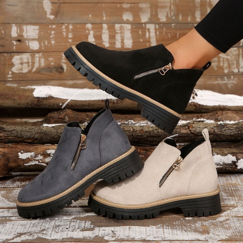 Amelia | Moderne und bequeme Plateau Stiefeletten
