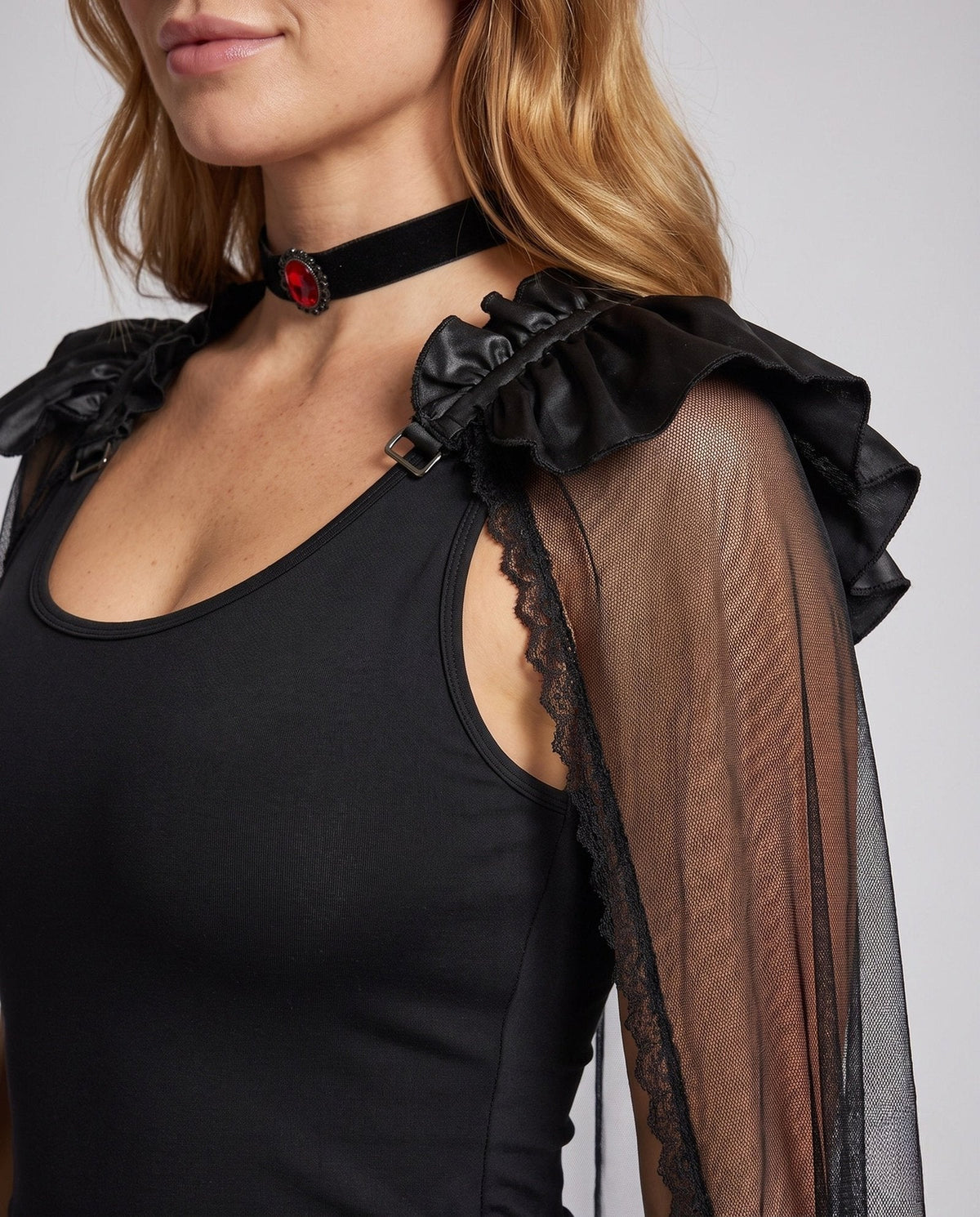 Drune | Halloween Costume Dress with Sheer Overlay