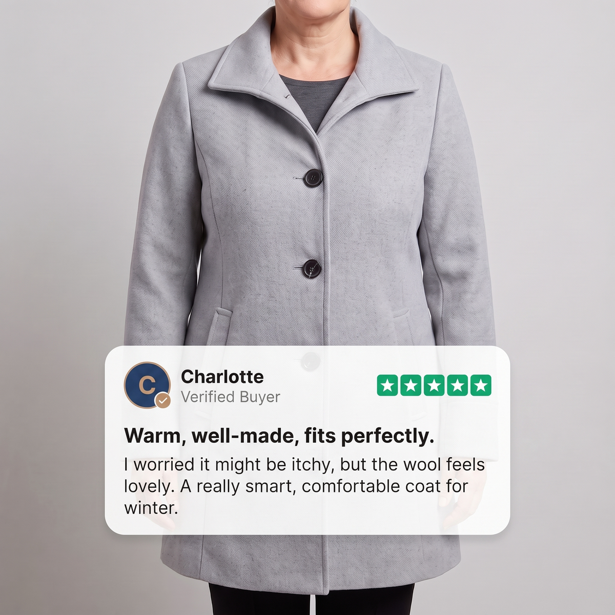Serena | Heritage Coat – Elegante Winterjacke aus Wolle