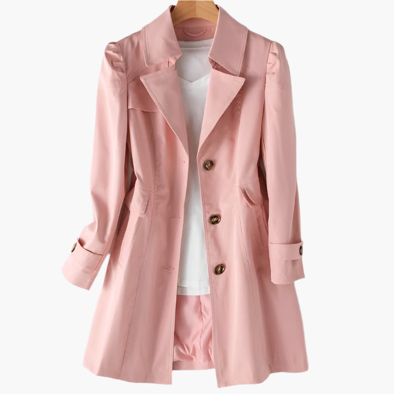 Mira | Stilvoller und langer Damen Trenchcoat