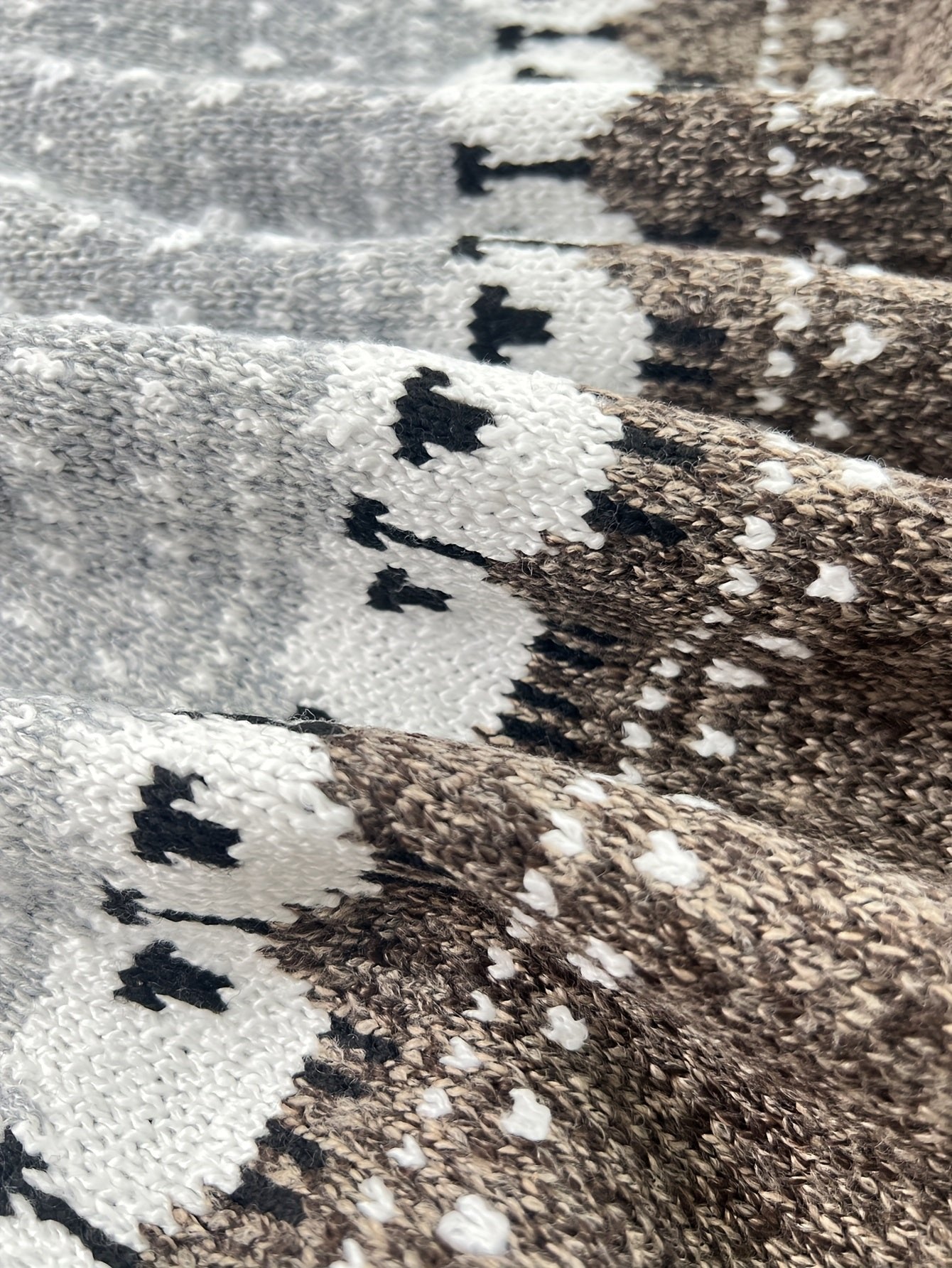 Helena | Gemütlicher und stilvoller Schafwolle Jacquard-Muster Strickpullover