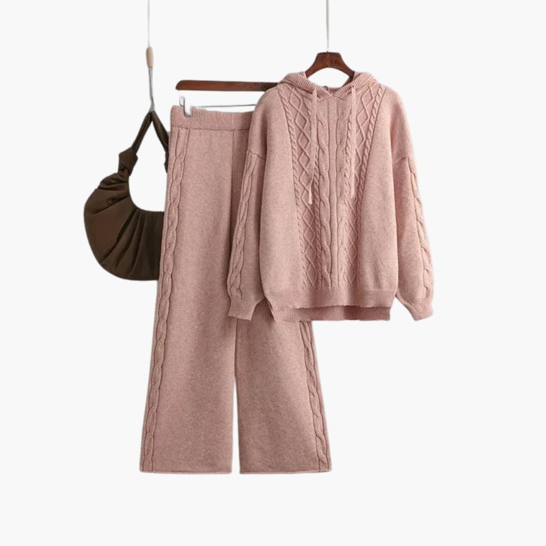 Lunara | Lounge Set – Cozy Oversized Hoodie and Wide-Leg Trousers for Women