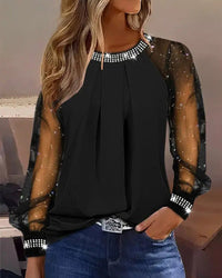 Katharina | Elegantes und Funkelndes Damen Pailletten Top
