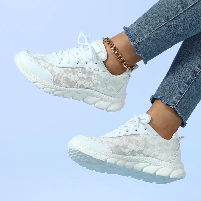 Sofia | Stilvolle und atmungsaktive orthopädische Slip-On-Sneaker aus Mesh