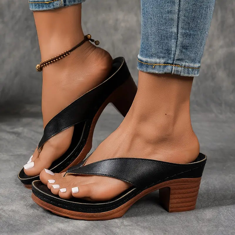 Selvina | Elegante und bequeme Damenslipper mit Absatz