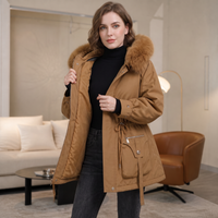 Emily | Warme und elegante Herren Pufferjacke mit Kunstfellkapuze