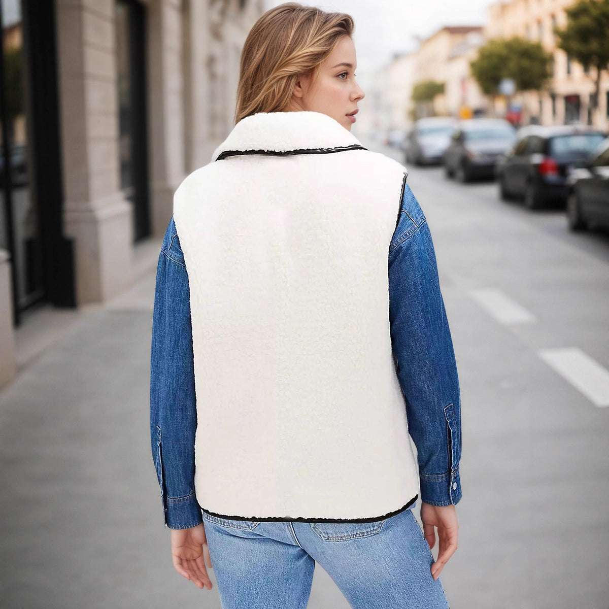 Clara | Elegante und zeitlose Damen Strukturweste