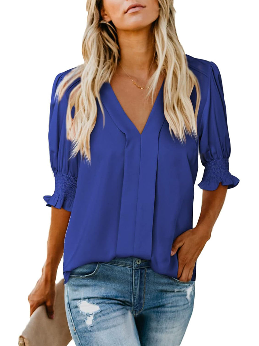 Alara | Elegante und moderne Bluse mit V-Ausschnitt