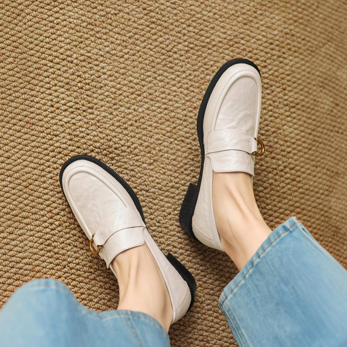 Celia | Leder Loafer mit Horsebit-Akzent für Frauen