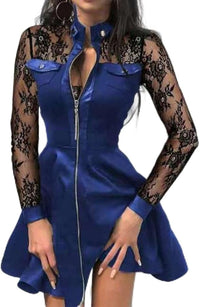Sophie | Elegantes Minikleid mit Spitzenärmeln